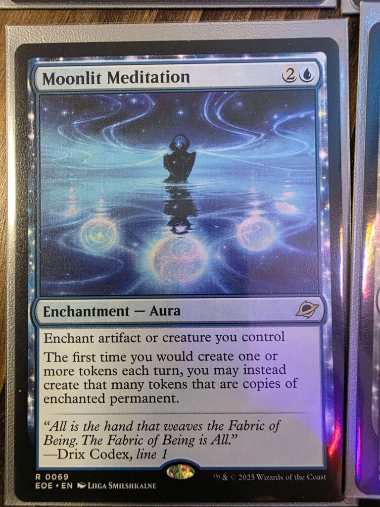Moonlit Meditation Edge of Eternities Card Leaked Photo